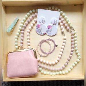 New! Womens Spring - Easter Pastel Jewlery & Accessory Bundle of 8!